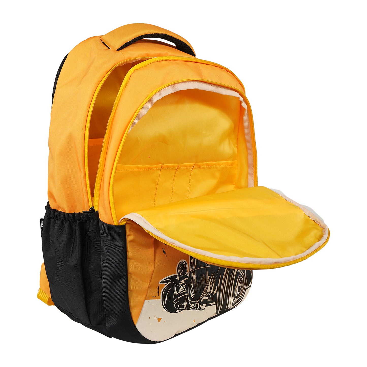 Mike Camaro Backpack – Yellow | 35L Durable Backpack with Raincover