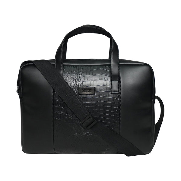 Mike Noir Metro Messenger Bag - Black