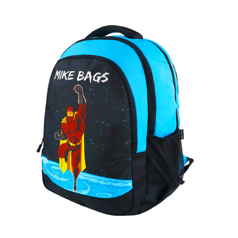Mike Junior Backpack Super Hero Theme - Blue