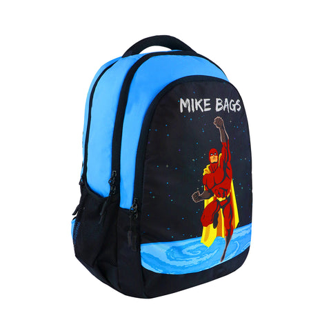 Image of Mike Junior Backpack Super Hero Theme - Blue