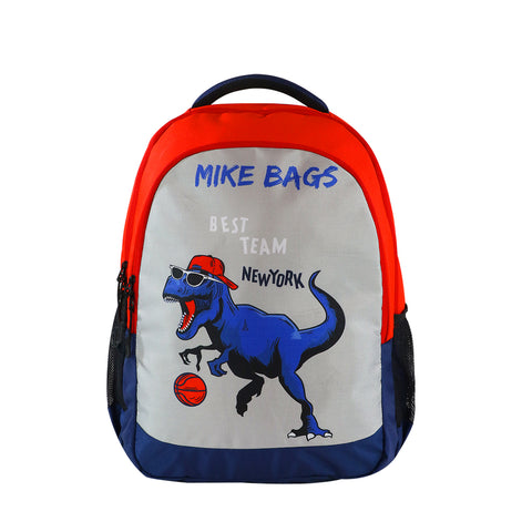 Image of Mike Junior Backpack Playful Dino - Red & N Blue