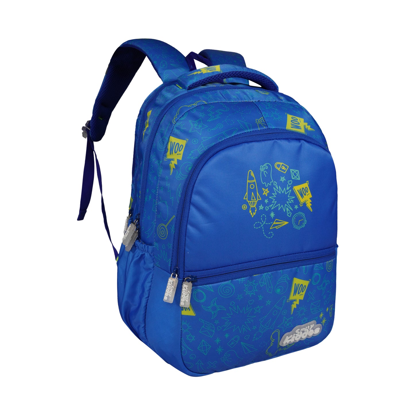 Smily Kiddos Coco Backpack Royal Blue | Stylish & Lightweight School Bag for Kids (16x12x9) (Copy)