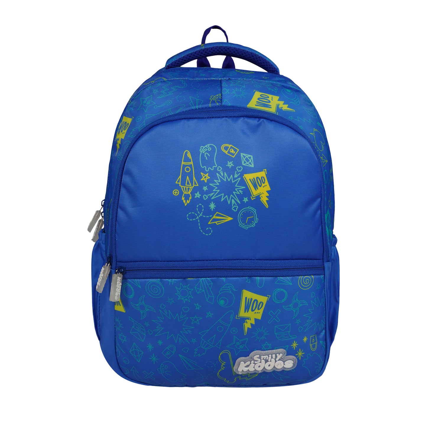 Smily Kiddos Coco Backpack Royal Blue | Stylish & Lightweight School Bag for Kids (16x12x9) (Copy)