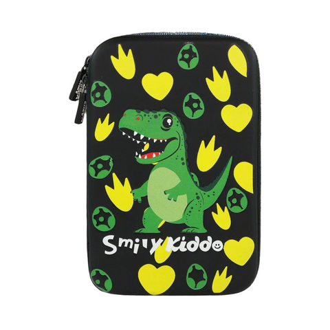 Image of Smily Kiddos Single Compartment Eva Pencil Dancing Dino - Black