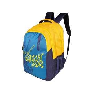 Mike 36L Junior Champion Backpack Cricket Theme - Yellow