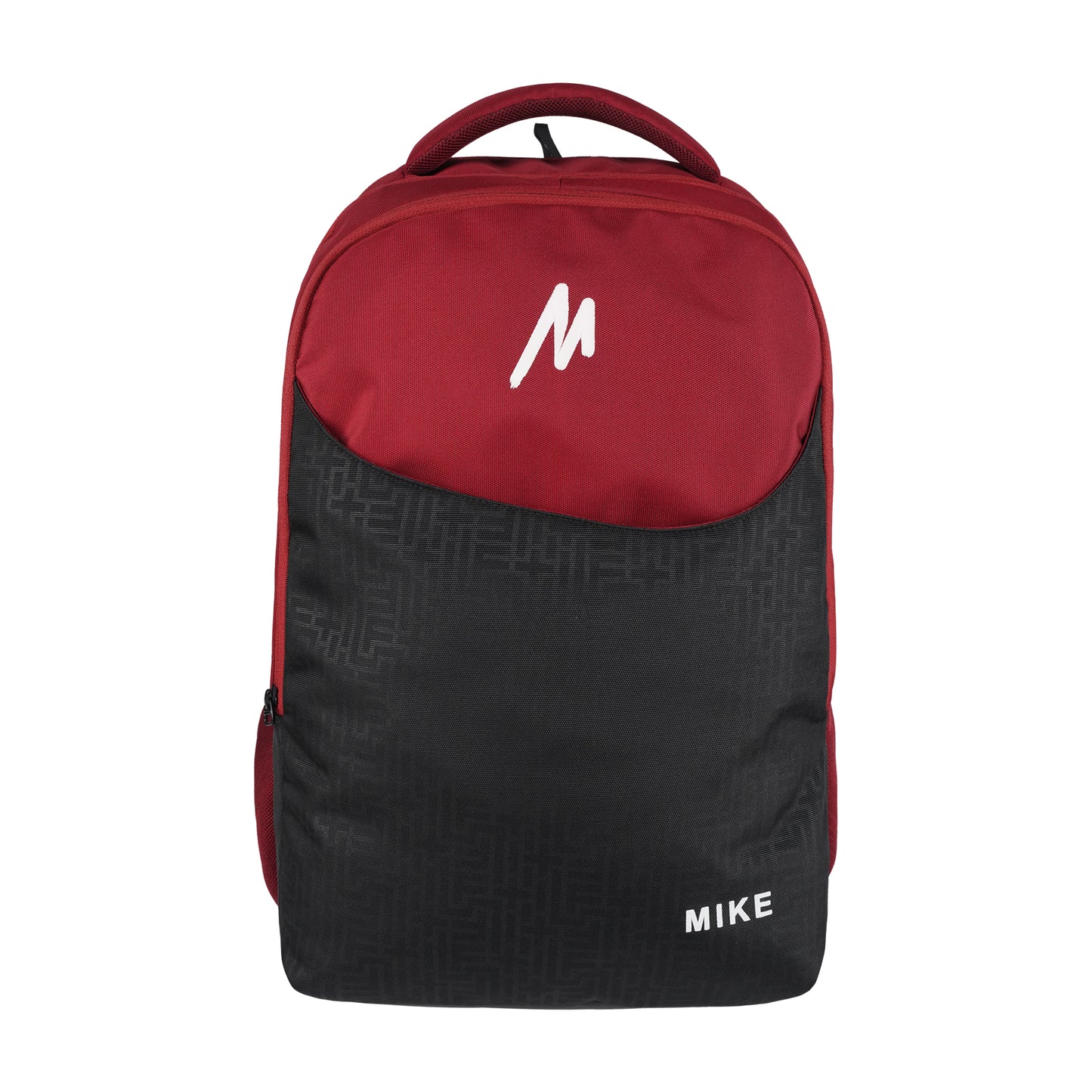 Mike Carryo Laptop Backpack - Black & Maroon