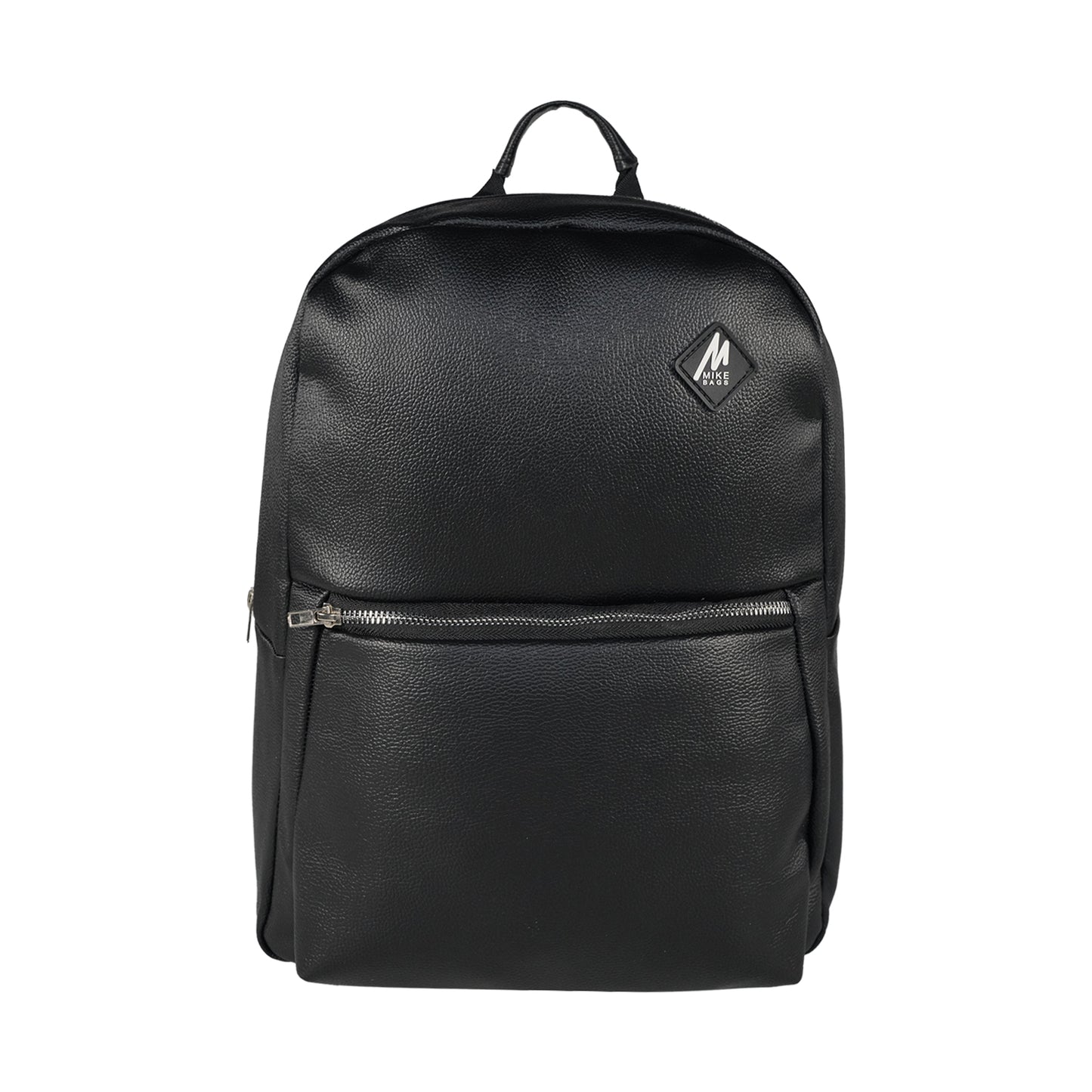 Mike Regent Leather Backpack - Black