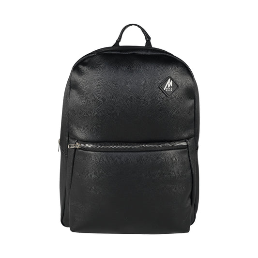 Mike Regent Leather Backpack - Black