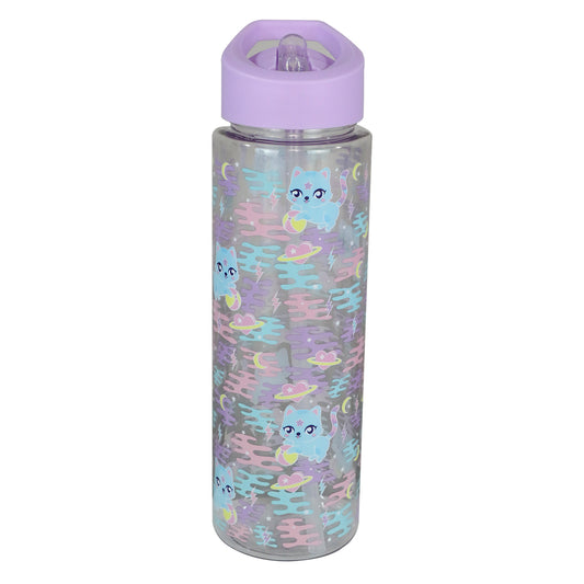 Smily kiddos Sipper Bottle 750 ml - Kitty Theme | Purple