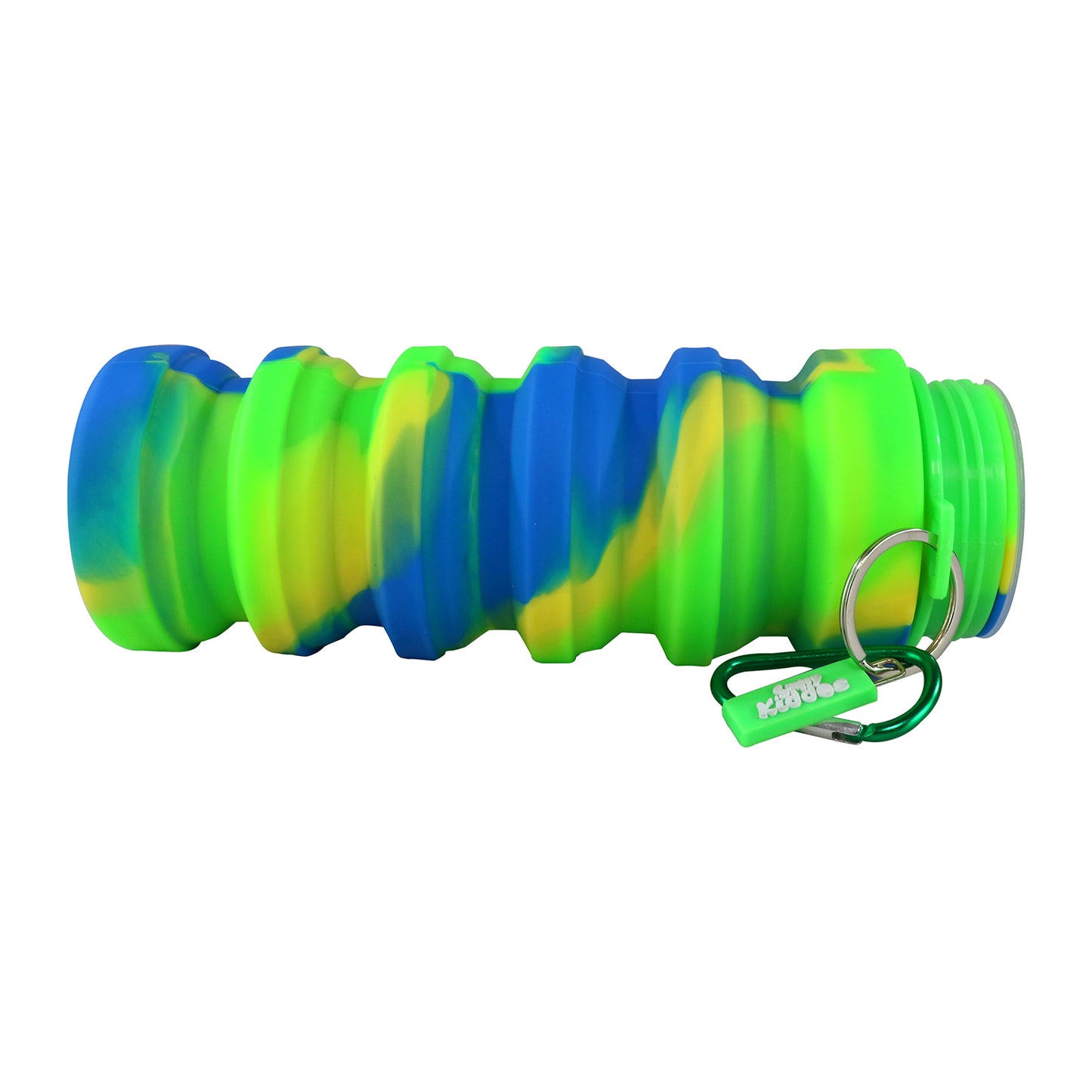 Smily Kiddos Silicone Expandable & Foldable Water Bottle Green