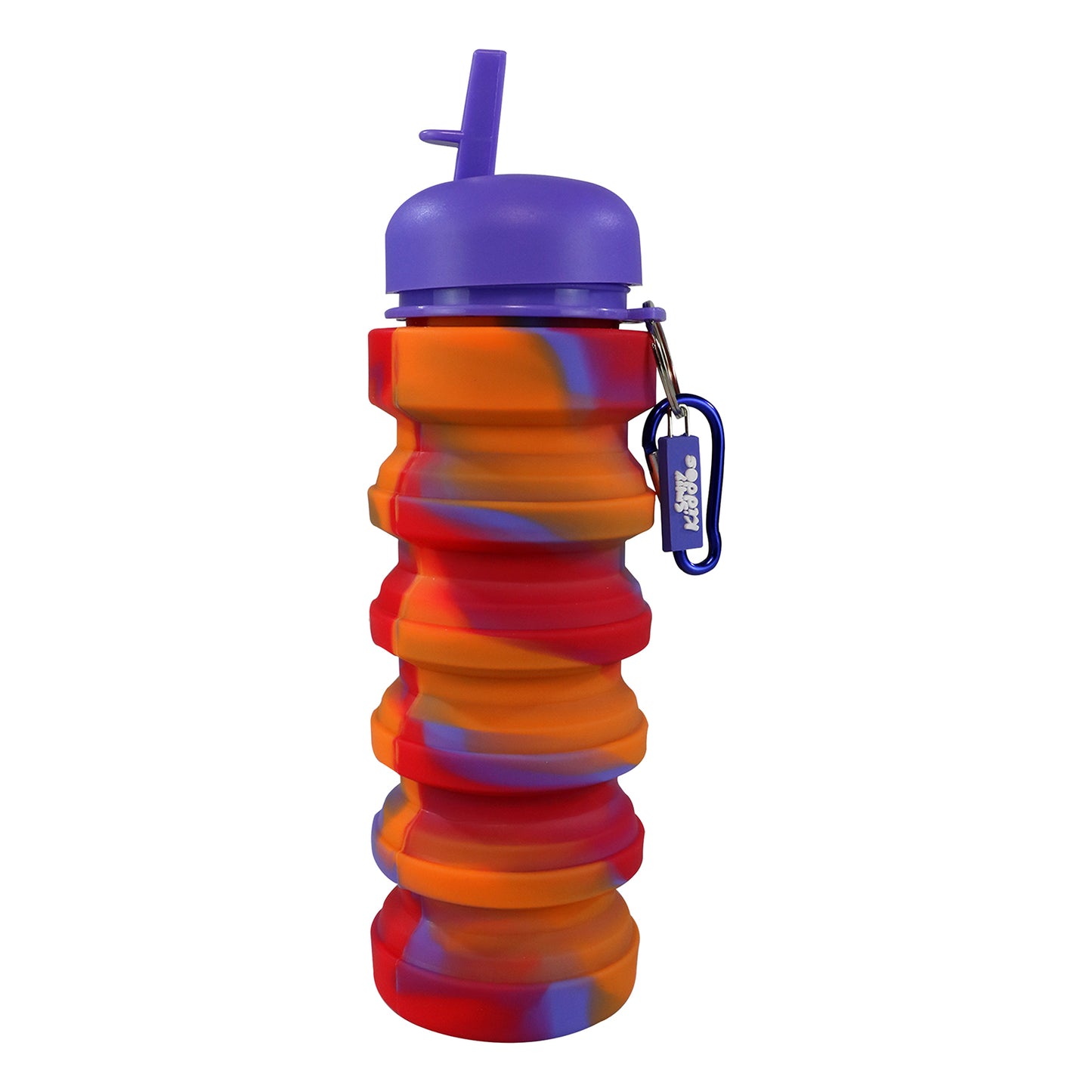 Smily Kiddos Silicone Expandable & Foldable Water Bottle Violet