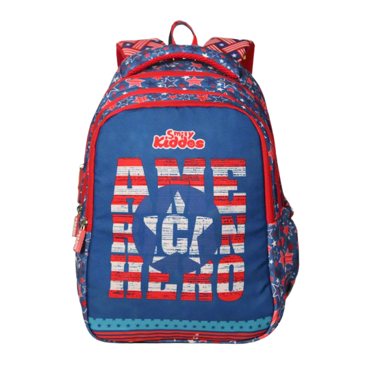 Smily kiddos American Hero Blue Backpack
