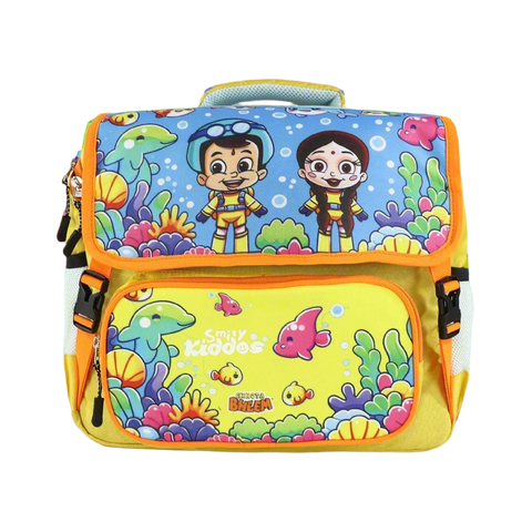 Image of Smily Kiddos - Licensed Chhota Bheem Preschool Backpack -Yellow