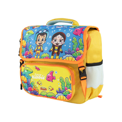 Image of Smily Kiddos - Licensed Chhota Bheem Preschool Backpack -Yellow