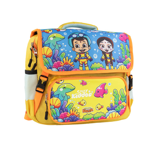 Image of Smily Kiddos - Licensed Chhota Bheem Preschool Backpack -Yellow
