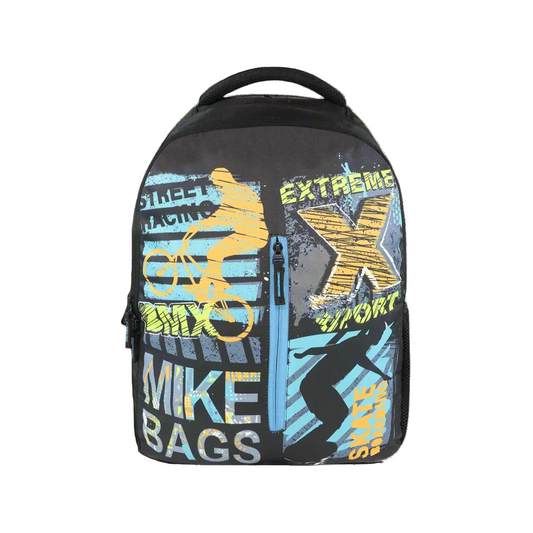 Mike Quadra 28L School Backpack for Boys & Girls - Black