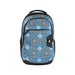 Mike Splendid Laptop Backpack-Teal Blue & Black