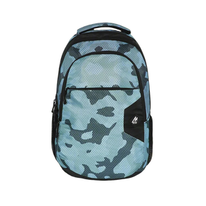 Mike Booster Laptop Backpack- Camo Print Black