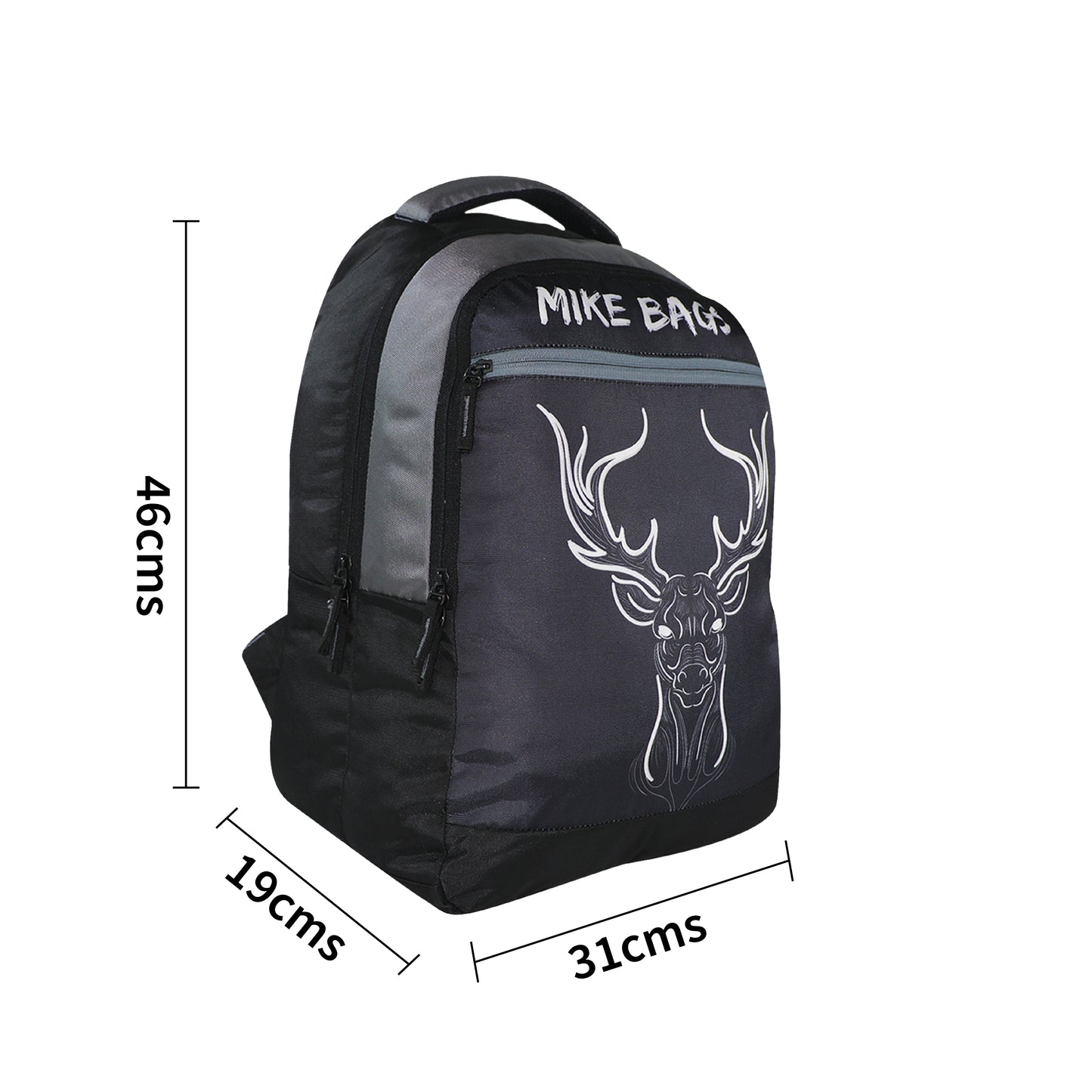 Mike Swiddle 27L School Backpack for Boys - Black