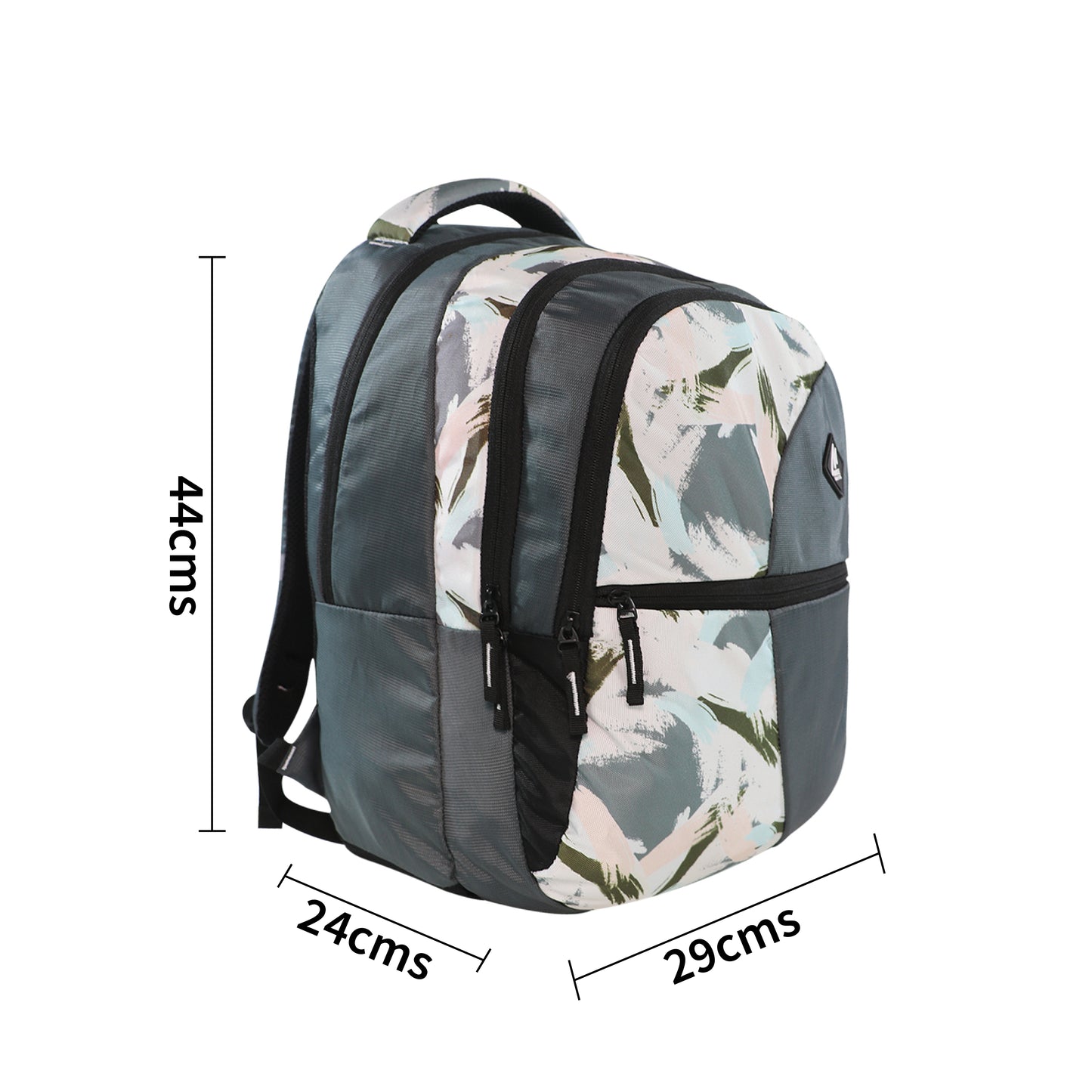 Mike Cuba 30L School Backpack for Boys & Girls - Grey