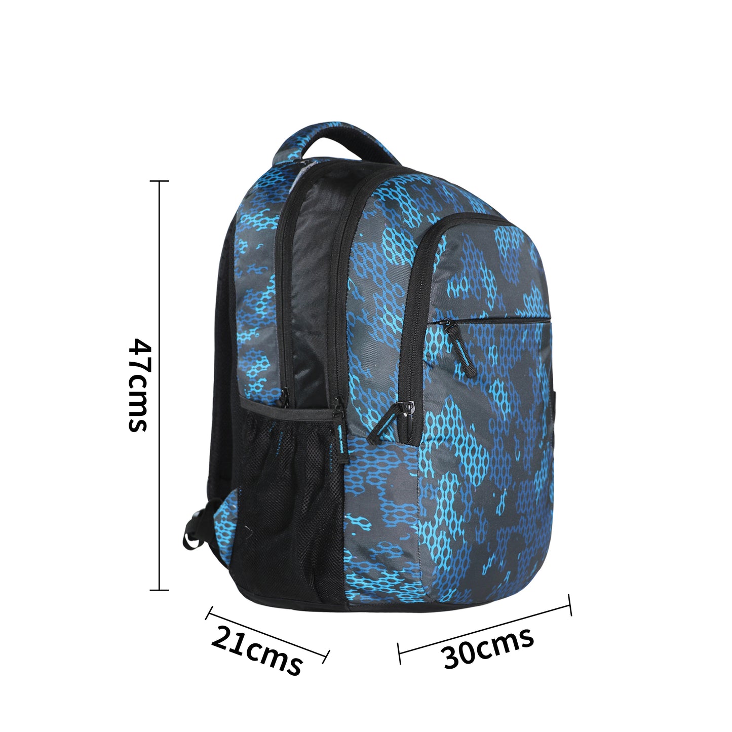 Mike Booster 29L Laptop Backpack - Camo Print Blue