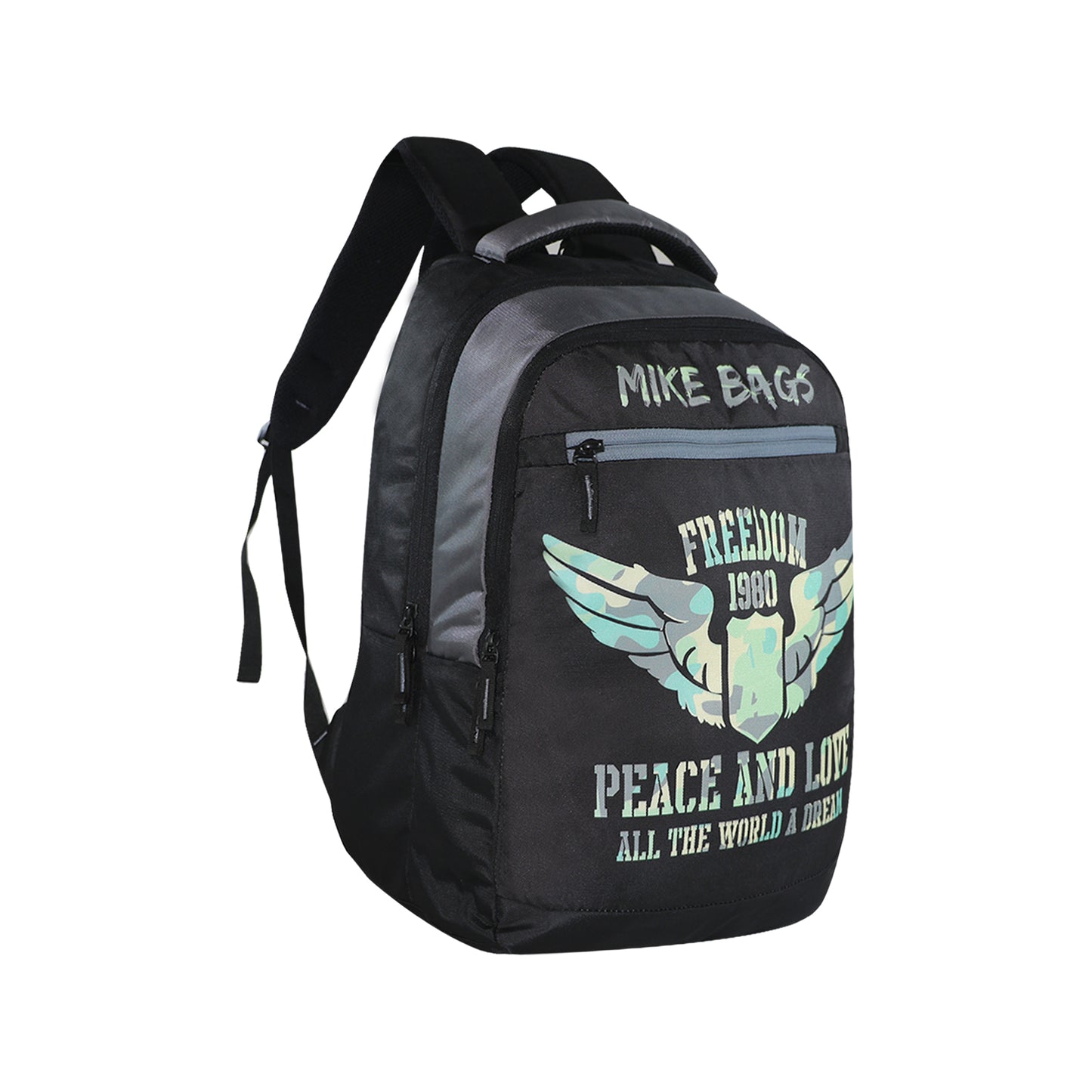Mike Slate 26L School Backpack for Boys & Girls - Black