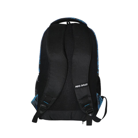 Image of Mike Quadra Backpack-Black With Teal Blue Zip