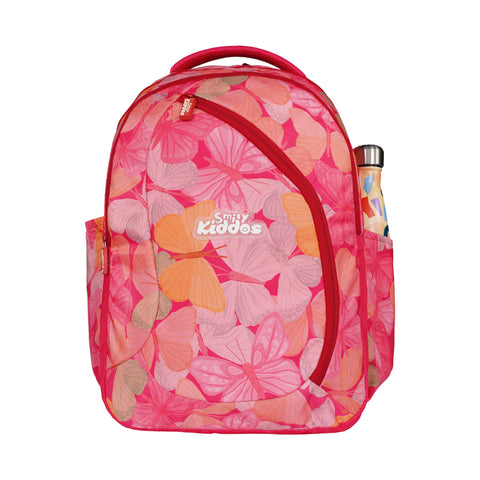 Image of Smily Kiddos Bella Backpack Red | 19.5 Inches School Bag for Girls