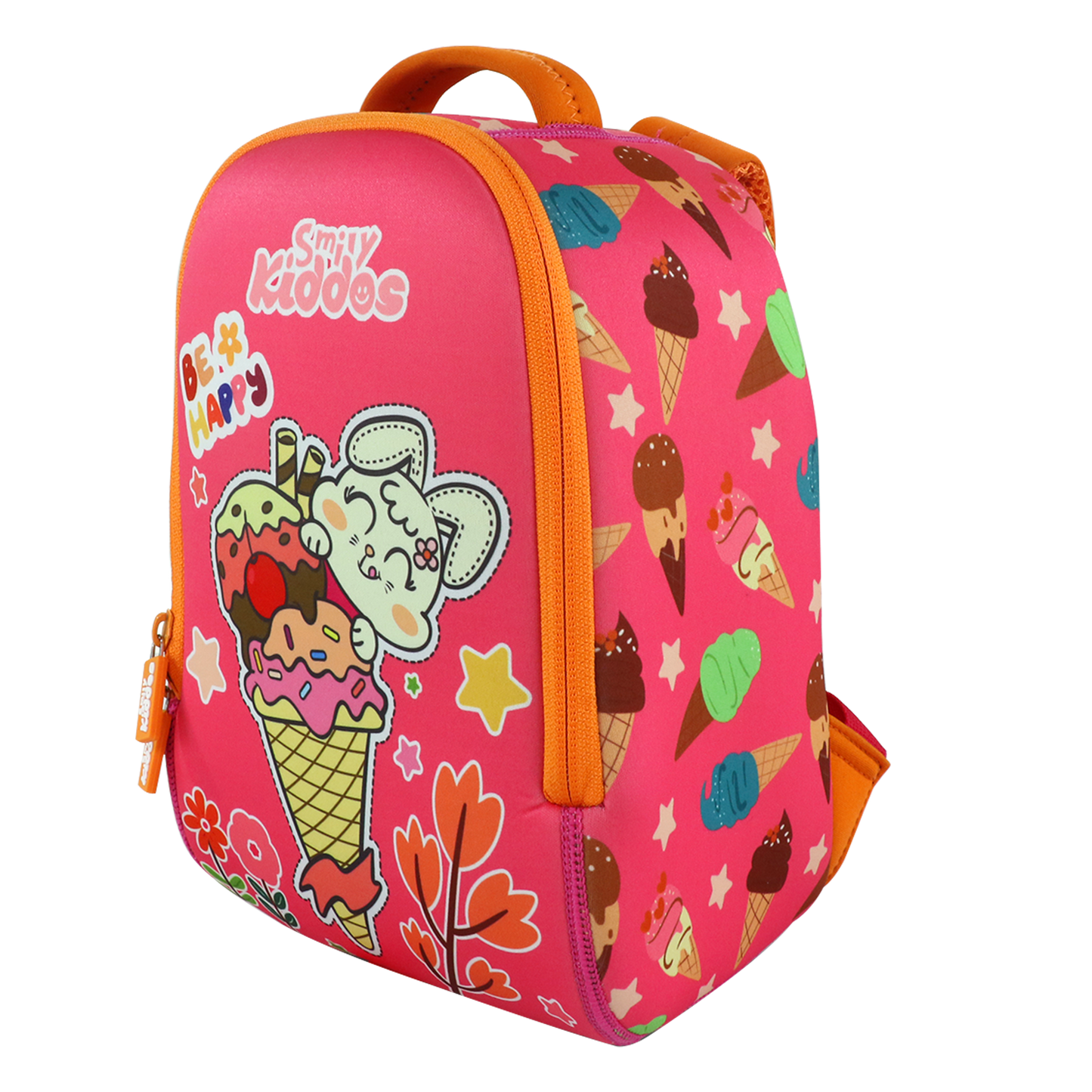 Smily Kiddos Preschool Backpack Ice Cream Theme Pink