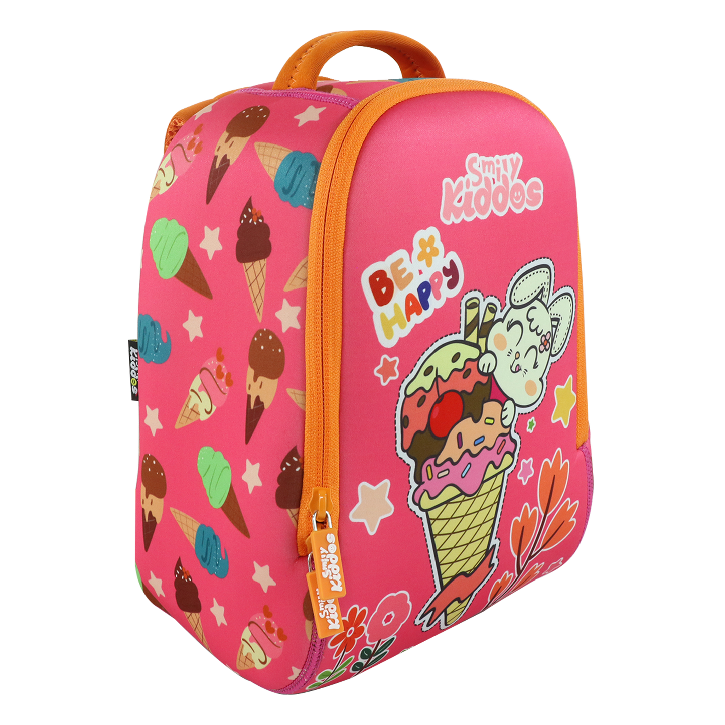 Smily Kiddos Preschool Backpack Ice Cream Theme Pink