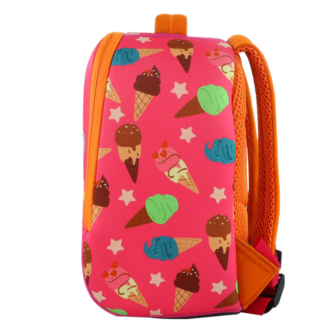 Image of Smily Kiddos Preschool Backpack Ice Cream Theme Pink