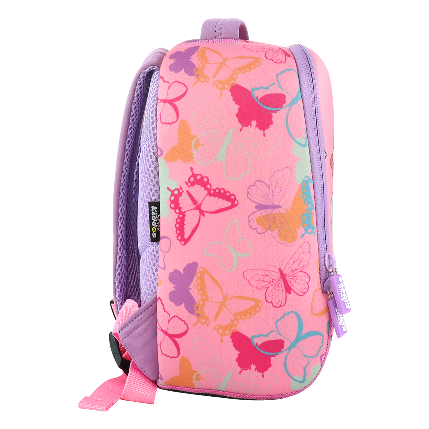 Smily Kiddos Preschool Backpack Butterfly Theme Light Pink