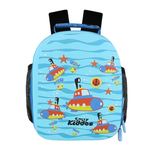 Smily Kiddos Eva Pre School Backpack Submarine Theme - Light Blue