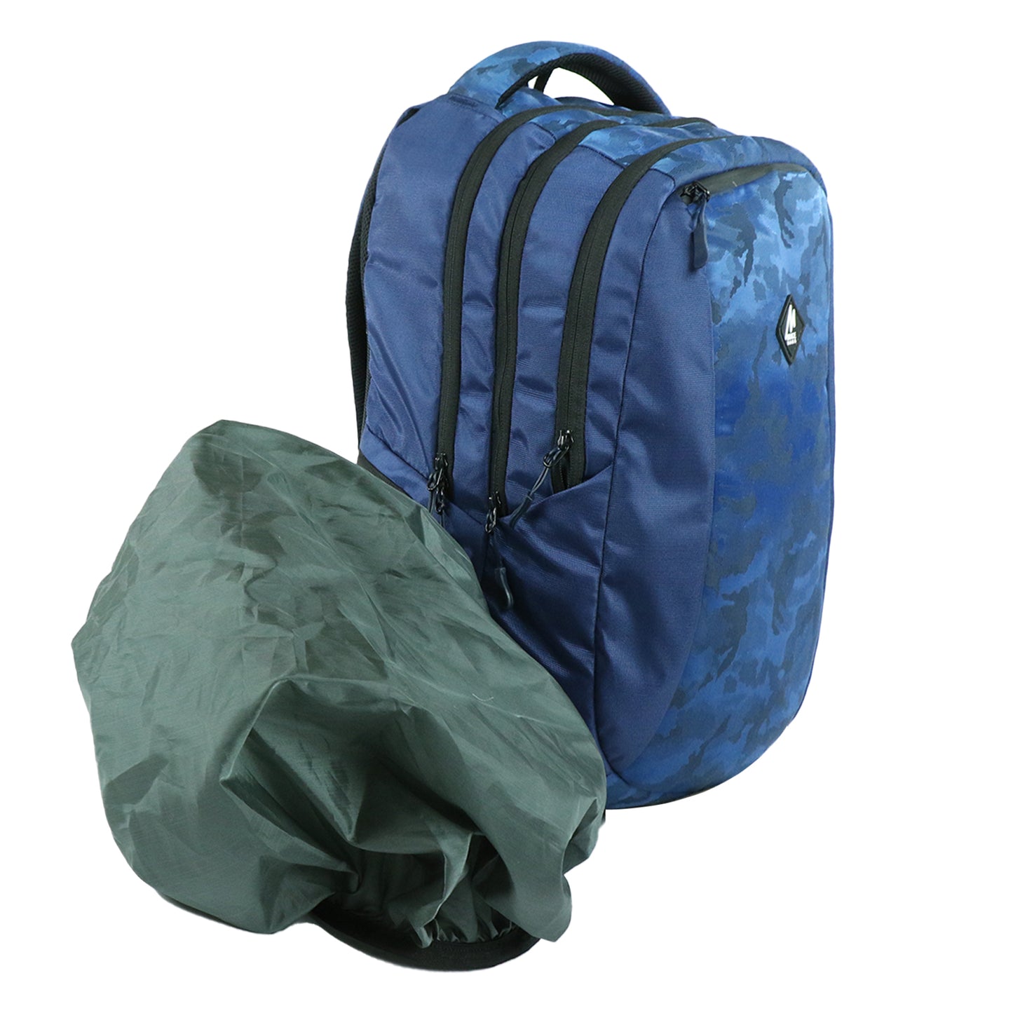 Gladiator deluxe laptop backpack with rain cover  - blue