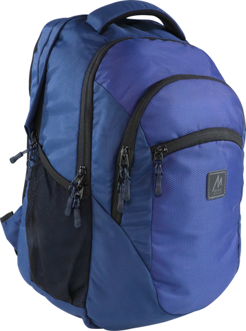 Image of Mike Crompton Laptop Backpack- Blue