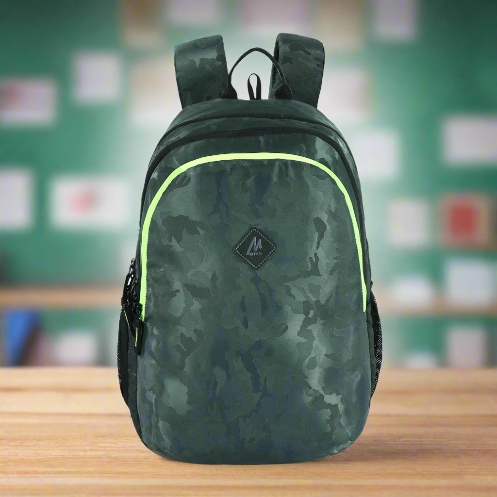 Mike Cosmo Casual Backpack - Olive Green