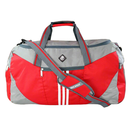 Mike Delta Duffel Bag 24"- Red & Grey
