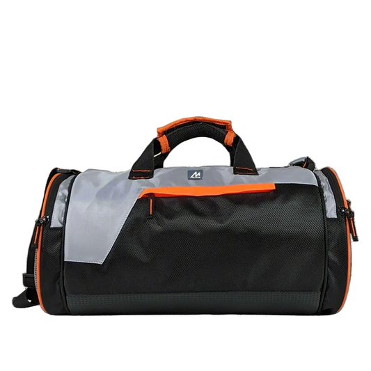 Mike Dual Tone Gym Bag - Grey & black