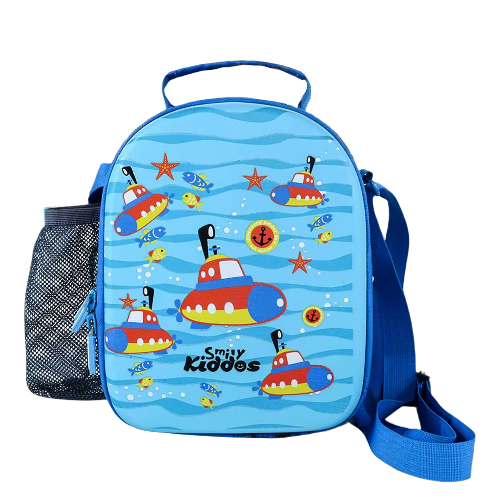 Smily Kiddos Hartop Eva Lunch Bag submarine theme - Light Blue