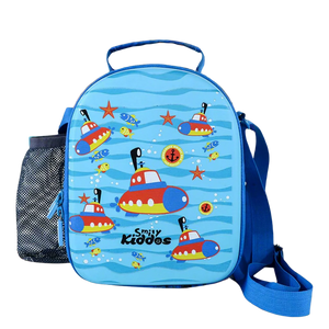 Smily Kiddos Hartop Eva Lunch Bag submarine theme - Light Blue