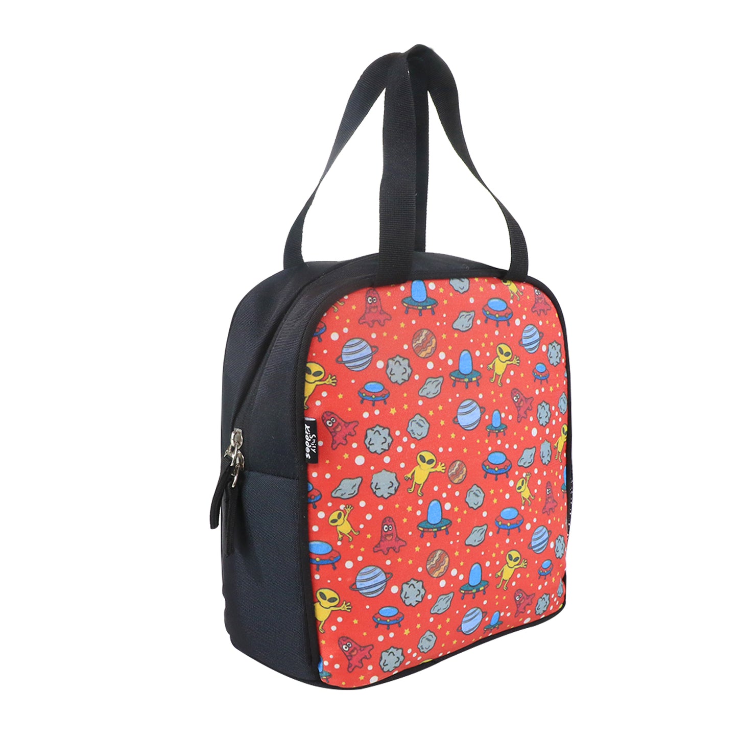 3 in 1 School Bag Includes lunch bag, 14 inch School Bags, & pencil case in box packing (1 Set Black)