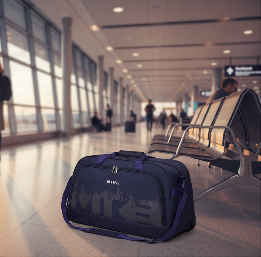 Mike City Cruiser Duffle Trolley Bag Set of 3 – Navy Blue