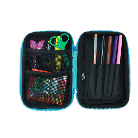 Image of 3 in 1 School Bag Includes lunch bag, 14 inch School Bags, & pencil case in box packing (1 Set/Blue)