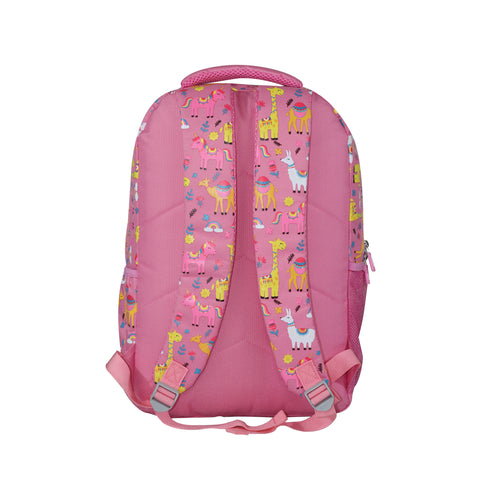 Image of Smily Kiddos 17 inch Backpack Animal Theme | Pink
