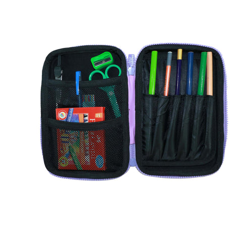 Image of Smily Kiddos Single Compartment Eva Pencil Baby Panda - Purple