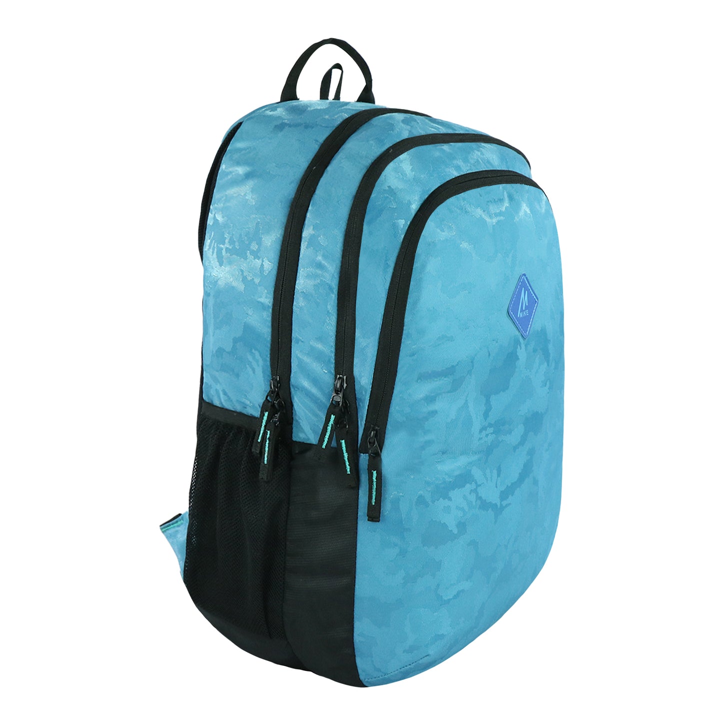 Mike Cosmo Casual Backpack - Camo Blue,Teal Blue