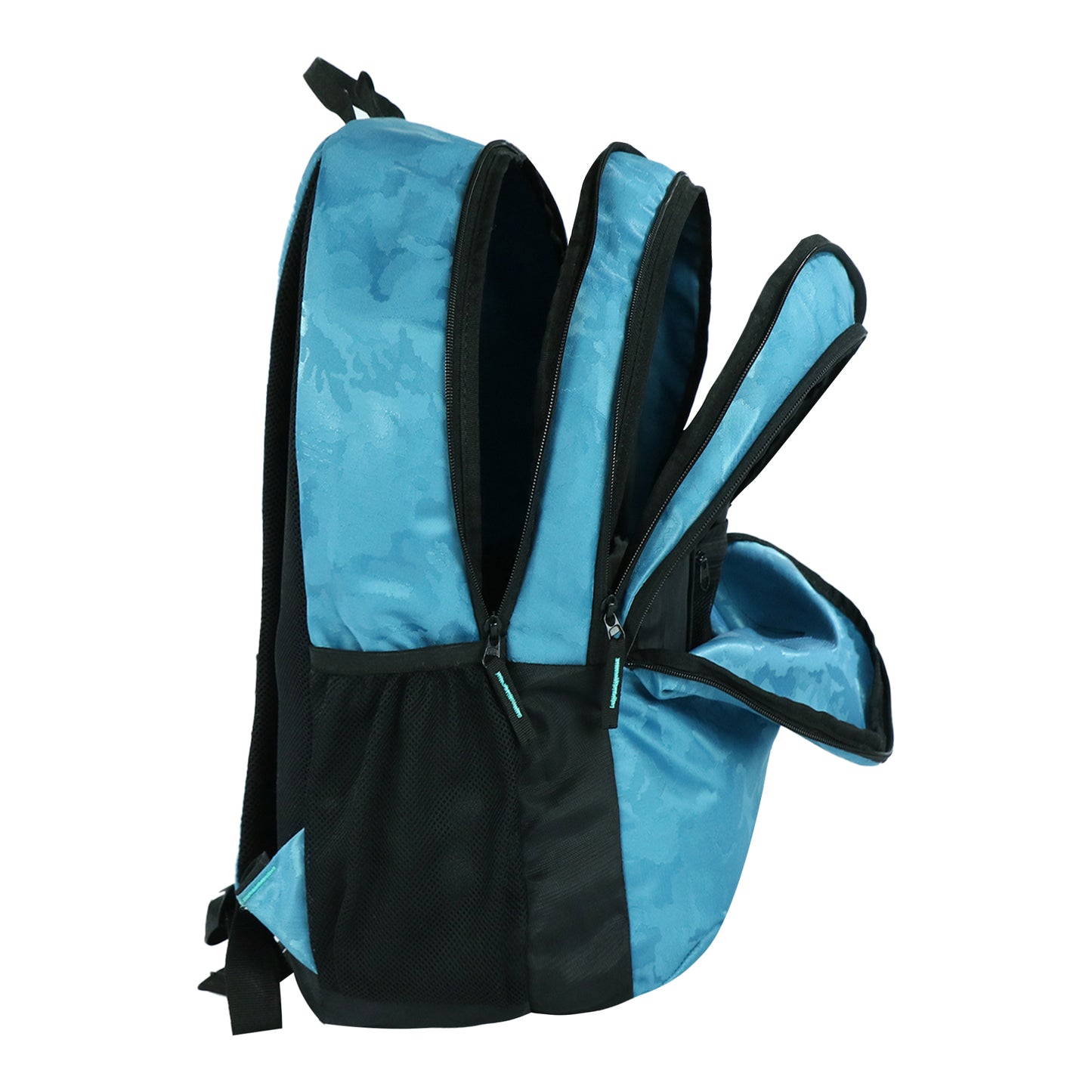 Mike Cosmo Casual Backpack - Camo Blue,Teal Blue