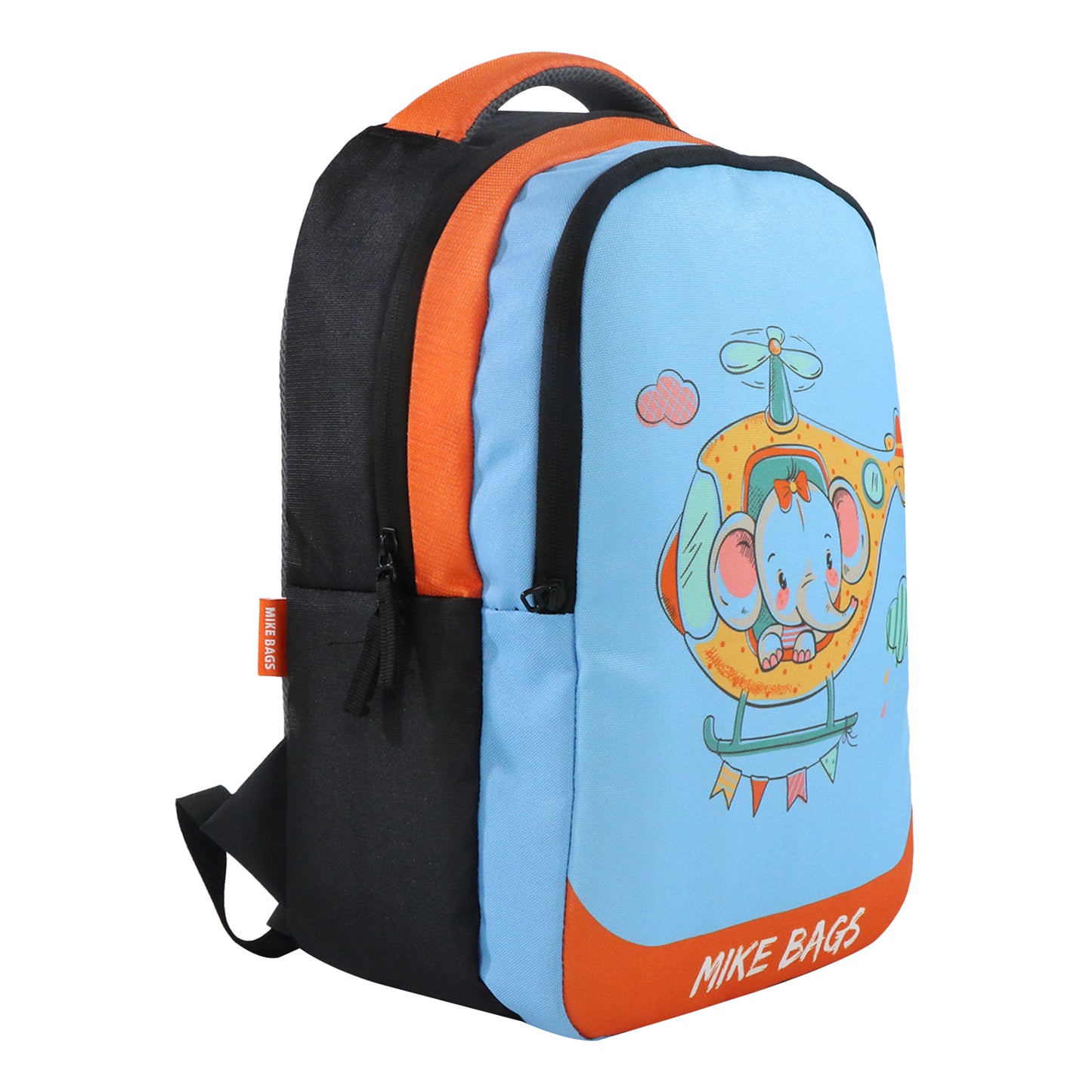 3 in 1 School Bag Includes lunch bag, 14 inch School Bags, & pencil case in box packing (1 Set/Blue)