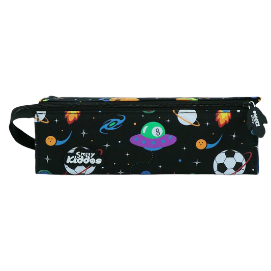 Smily Kiddos Tray Pencil Case Space Theme Black