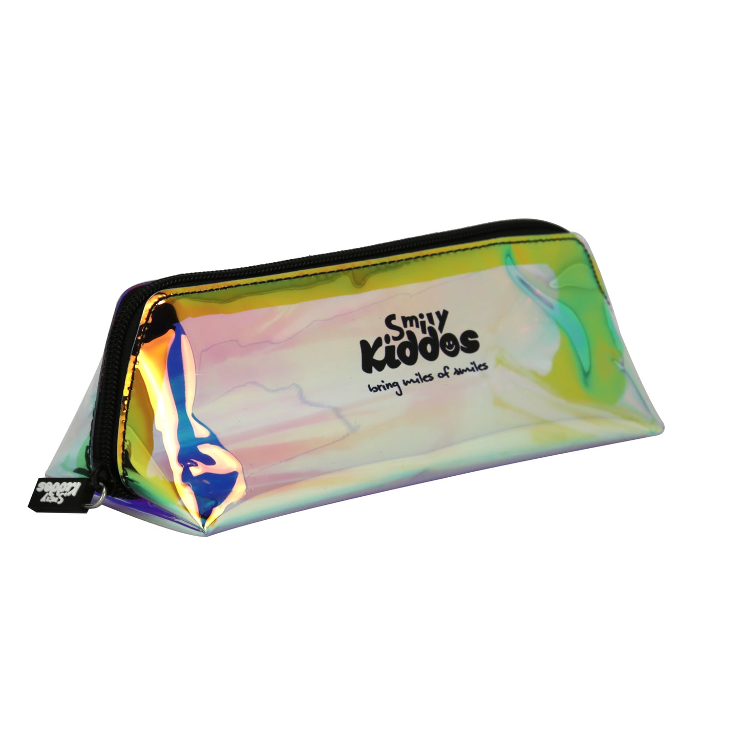 Smily Holograph Pencil Pouch Black